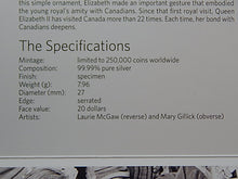 Load image into Gallery viewer, Currency - Silver Coin - $20 - 2012 - Queen's Diamond Jubilee
