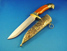 Load image into Gallery viewer, Knife - KE012 Knife with Decorative Sheath and Stand
