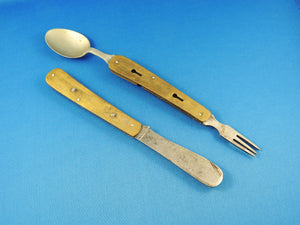 Knife - Civil War Period Combination Knife, Fork and Spoon