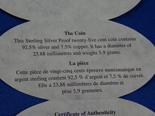 Load image into Gallery viewer, Currency - Silver Coin - 25 Cents - 2000 - Royal Canadian Mint - Harmony
