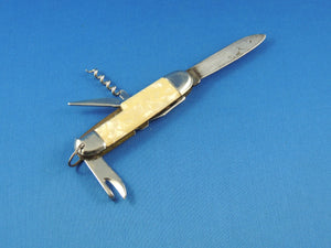 Knife - Vintage Mother of Pearl Ireland Stag Jack Knife