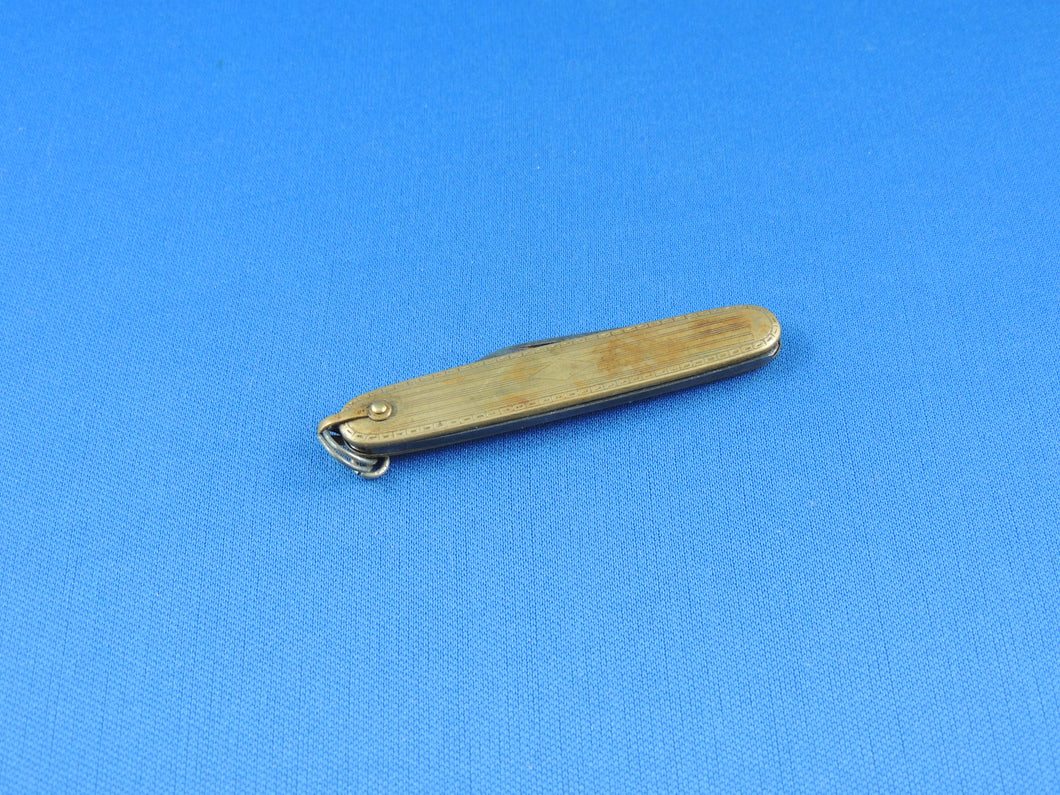 Knife - Vintage Promo Gold Toned Pocket Knife