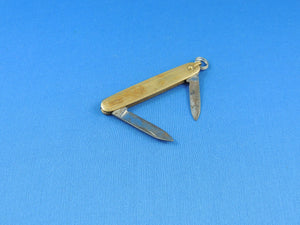 Knife - Vintage Promo Gold Toned Pocket Knife