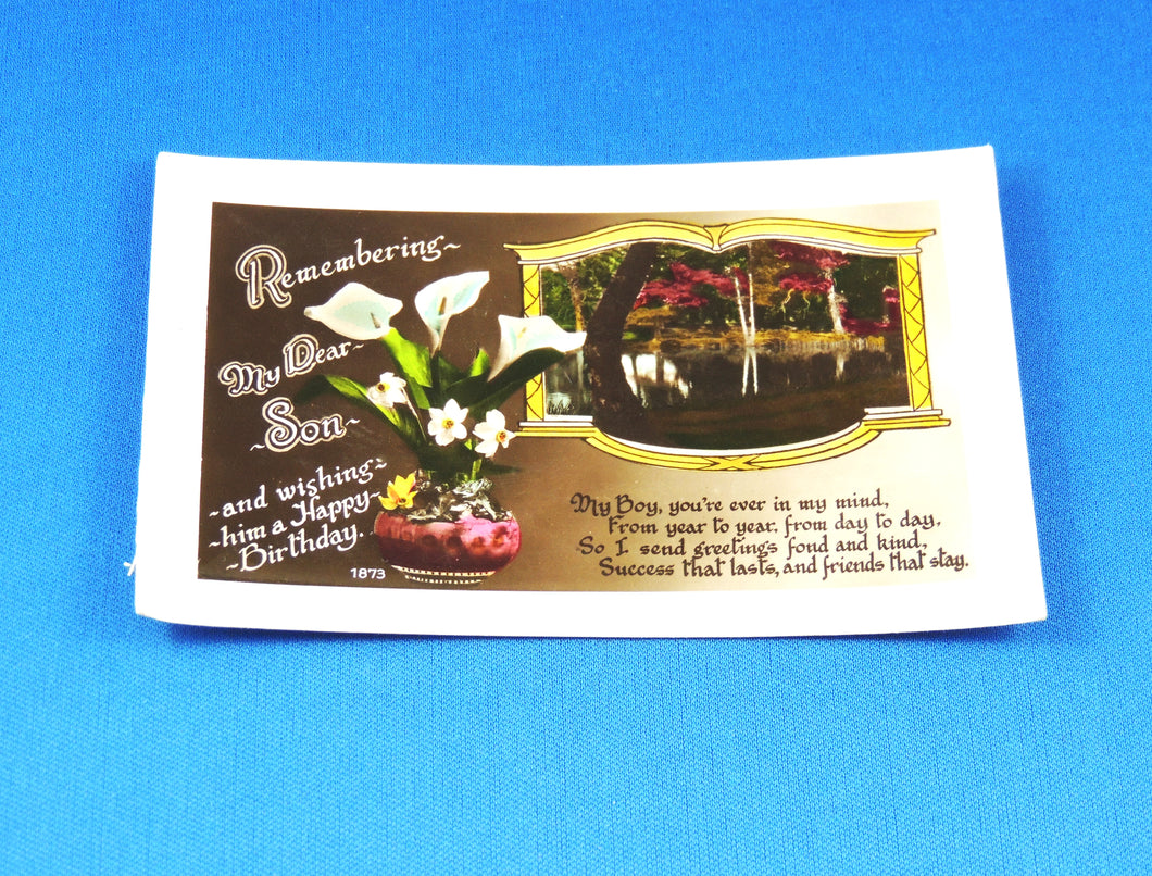 Postcard - Birthday Postcard - Birthday Greetings for Dear Son