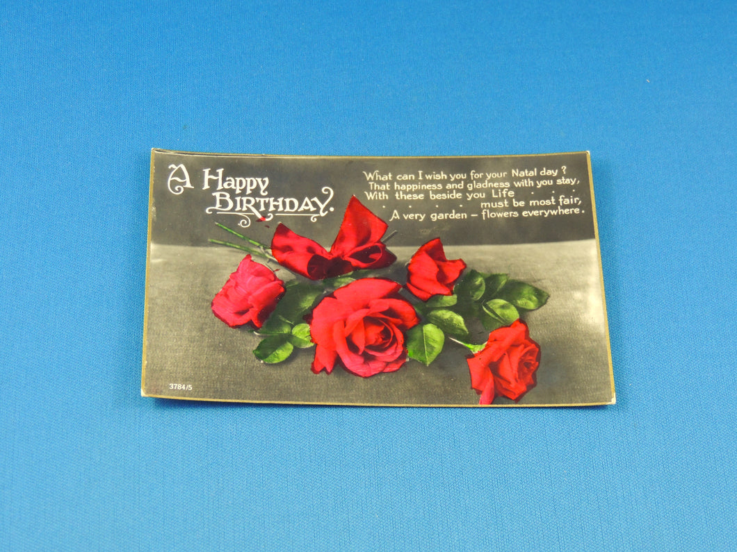 Postcard - Happy Birthday - Roses