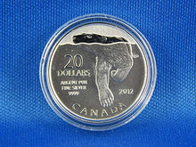Load image into Gallery viewer, Currency - Silver Coin - $20 - 2012 - Royal Canadian Mint - Polar Bear
