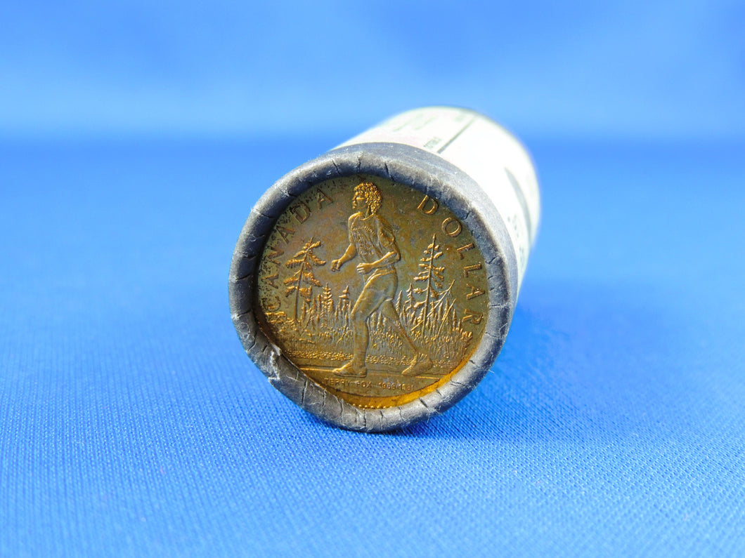 Coins and Currency - Uncirculated Roll - Canadian Terry Fox Marathon of Hope Loon Dollar 