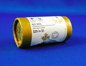Coins and Currency - Uncirculated Roll - Canadian Olympic Loon Dollar