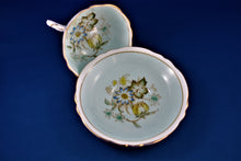 Charger l&#39;image dans la galerie, Tea Cup - Paragon - Double Warrant - Pale Blue Fine Bone China Tea Cup and Matching Saucer.
