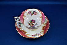 Charger l&#39;image dans la galerie, Tea Cup - Paragon - Double Warrant - Rockingham - Rose Fine Bone China Tea Cup and Matching Saucer
