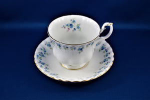 Tea Cup - Royal Albert - Memory Lane - Fine Bone China Tea Cup and Matching Saucer.