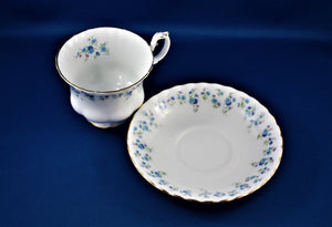 Tea Cup - Royal Albert - Memory Lane - Fine Bone China Tea Cup and Matching Saucer.