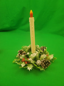 Christmas Novelties - Carolite Table Candle and Wreath