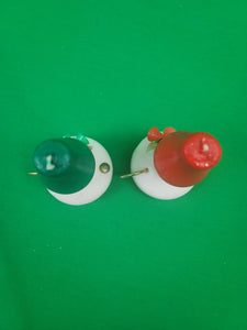 Christmas Novelties - Christmas Lantern Wax Candles (Pair)