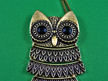 Load image into Gallery viewer, Jewelry - Necklace - Antique Bronze Alloy Foldable Owl
