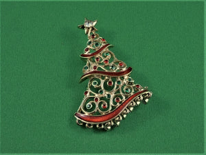 Jewelry - Brooch - Avon Christmas Tree 2016