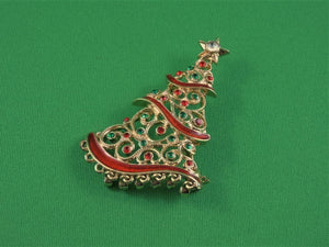 Jewelry - Brooch - Avon Christmas Tree 2016