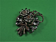 Load image into Gallery viewer, Jewelry - Brooch - Avon SP - Black Rhinestones
