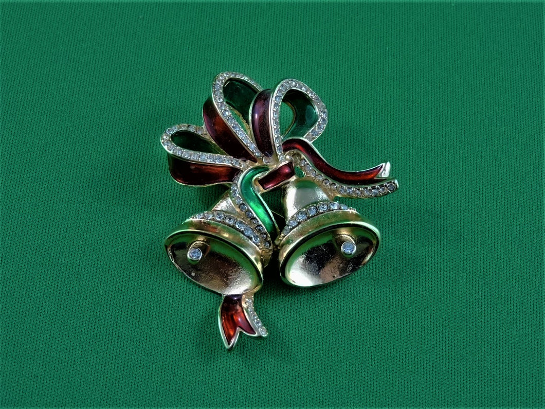 Jewelry - Brooch - Avon Christmas Bells 2015