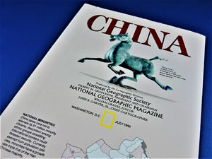 Magazine - National Geographic - Map - China - July 1991