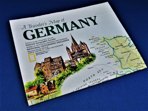 Magazine - National Geographic - Map - Germany - September 1991