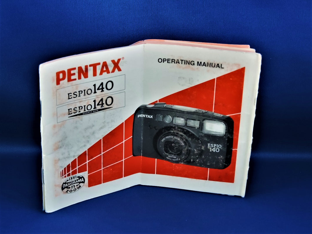 Cameras - Pentax Espio 140 Operating Manual