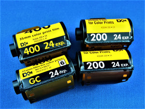 Cameras - 4 Rolls of Expired Kodak Film