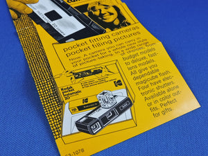 Cameras - Advertisement for New Kodak Pocket Instamatic Cameras