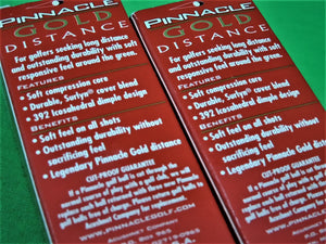 Golf - Pinnacle Gold Distance - 2 Sleeves of 3