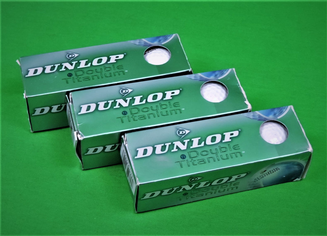 Golf - Dunlop Double Titanium - 3 Sleeves of 3 - Banff Springs Golf Club