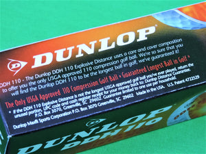 Golf - Dunlop DDH110 - 1 Sleeve of 3 - SGS