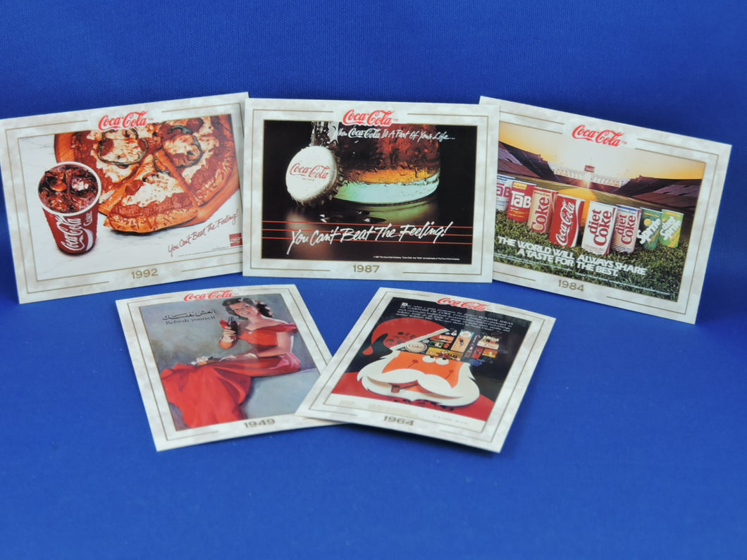 Coca-Cola Memorabilia - GTF - 1993 - Coca-Cola Collector Cards - #52, 74, 85, 94, and 98