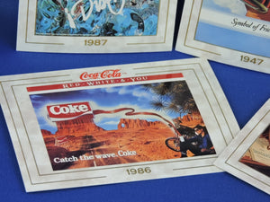 Coca-Cola Memorabilia - GTF - 1993 - Coca-Cola Collector Cards - #8, 50, 65, 92, and 93