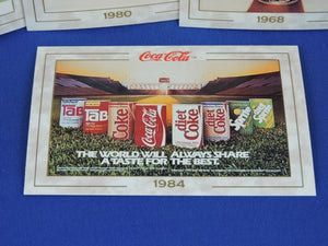 Coca-Cola Memorabilia - GTF - 1993 - Coca-Cola Collector Cards - #75, 82, 83, 84 and 85
