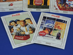 Coca-Cola Memorabilia - GTF - 1993 - Coca-Cola Collector Cards - #62, 63, 64, 65 and 71