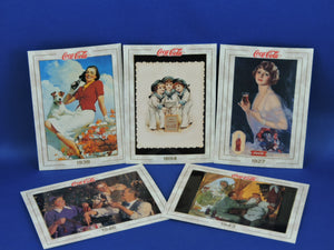 Coca-Cola Memorabilia - GTF - 1993 - Coca-Cola Collector Cards - #6, 27, 39, 44, and 49