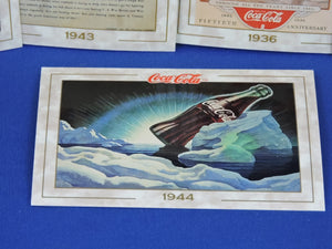 Coca-Cola Memorabilia - GTF - 1993 - Coca-Cola Collector Cards - #1, 17, 37, 42, and 45