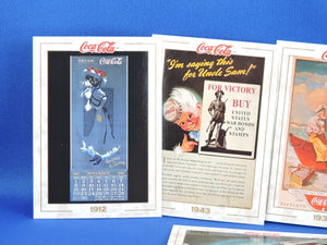 Coca-Cola Memorabilia - GTF - 1993 - Coca-Cola Collector Cards - #1, 17, 37, 42, and 45