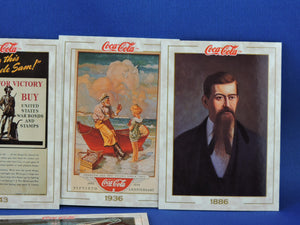 Coca-Cola Memorabilia - GTF - 1993 - Coca-Cola Collector Cards - #1, 17, 37, 42, and 45