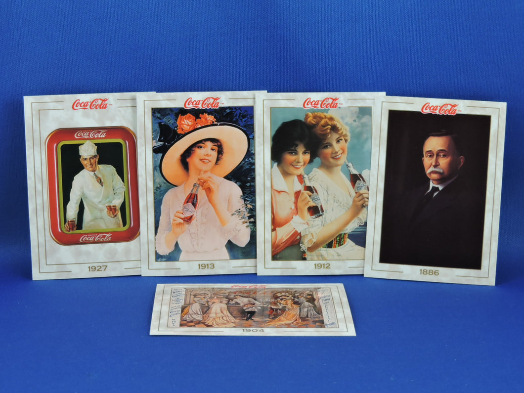 Coca-Cola Memorabilia - GTF - 1993 - Coca-Cola Collector Cards - #3, 9, 18, 19, and 28