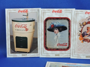 Coca-Cola Memorabilia - GTF - 1993 - Coca-Cola Collector Cards - #2, 7, 16, 20, and 29