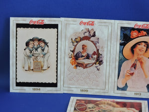 Coca-Cola Memorabilia - GTF - 1993 - Coca-Cola Collector Cards - #7, 6, 8, 19, and 20