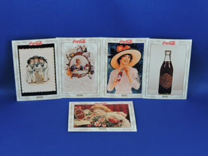 Coca-Cola Memorabilia - GTF - 1993 - Coca-Cola Collector Cards - #7, 6, 8, 19, and 20