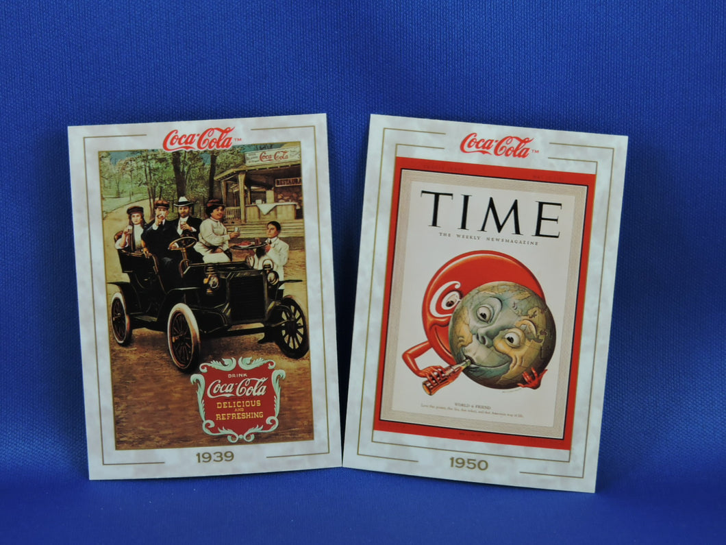Coca-Cola Memorabilia - GTF - 1993 - Coca-Cola Collector Cards - #41 and 54
