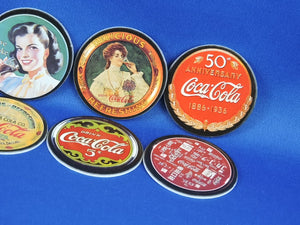 Coca-Cola Memorabilia - GTF - Coca-Cola "Coke Cap" - Series 1 - Complete Set of 8