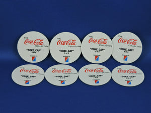 Coca-Cola Memorabilia - GTF - Coca-Cola "Coke Cap" - Series 1 - Complete Set of 8