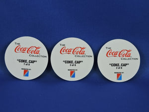 Coca-Cola Memorabilia - GTF - Coca-Cola Collection - Series 1 - "Coke Cap" - #2, 3 and 7