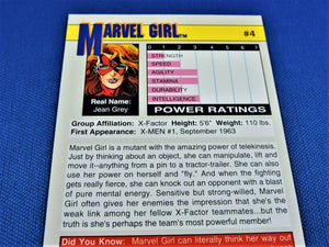 Marvel Collector Cards - 1991 Marvel Universe Series 2 - #4 Marvel Girl