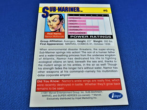 Marvel Collector Cards - 1991 Marvel Universe Series 2 - #6 Sub-Mariner