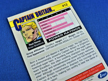 Load image into Gallery viewer, Marvel Collector Cards - 1991 Marvel Universe Series 2 - #12 Captain Britain
